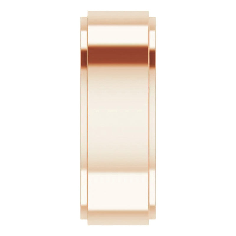 2mm/0.36ct Princess Channel Set Moissanite Mens Ring