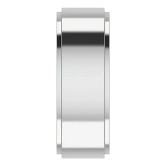 2mm/0.36ct Princess Channel Set Moissanite Mens Ring