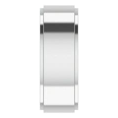 2mm/0.09ct Round Channel Set Moissanite Mens Ring