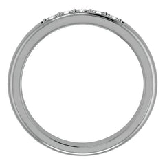 2.5mm/0.36ct Prong Set Round Brilliant Moissanite Mens Ring