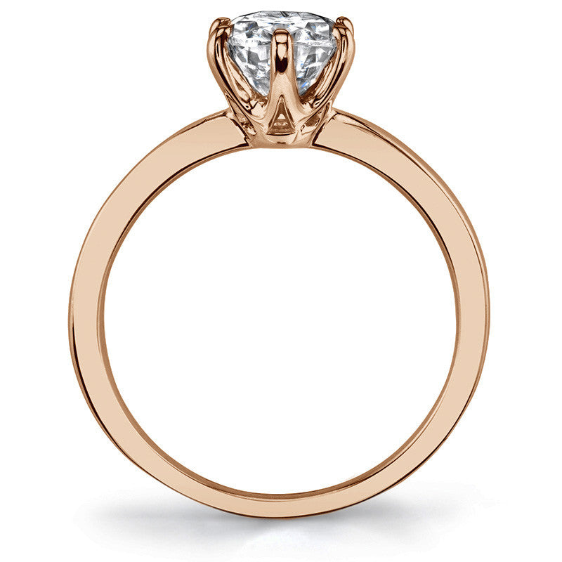 1.5mm Petite Oval Moissanite Solitaire Ring