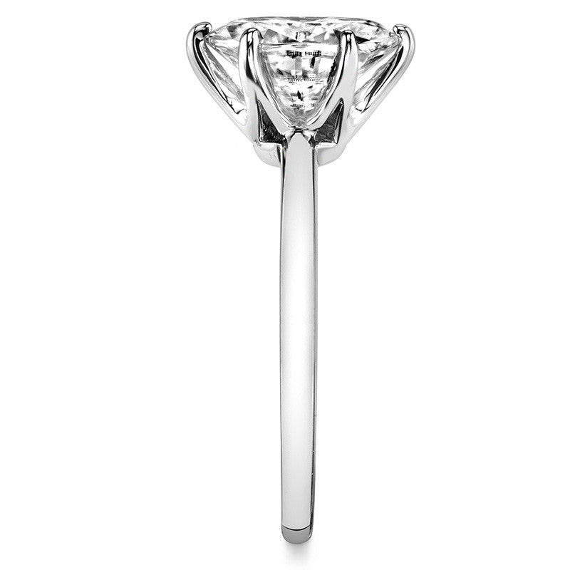 1.5mm Petite Oval Moissanite Solitaire Ring