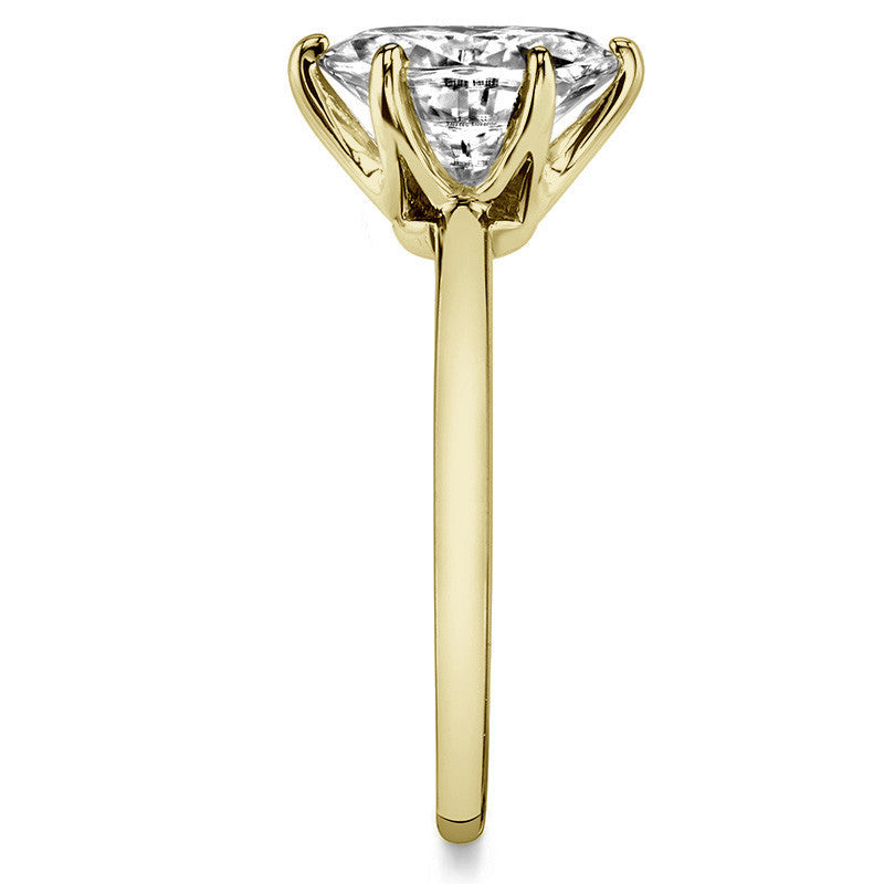 1.5mm Petite Oval Moissanite Solitaire Ring