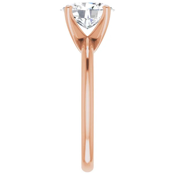 Oval cut Moissanite Solitaire Ring