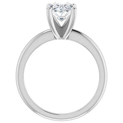 Oval cut Moissanite Solitaire Ring