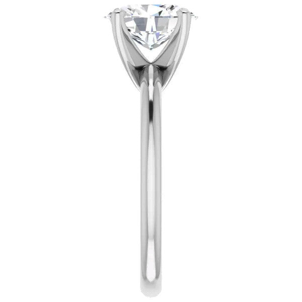 Oval cut Moissanite Solitaire Ring