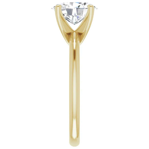 Oval cut Moissanite Solitaire Ring