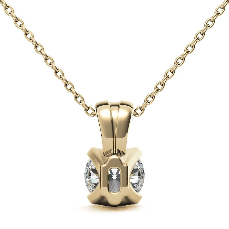 Round Solstice Moissanite Solitaire Pendant