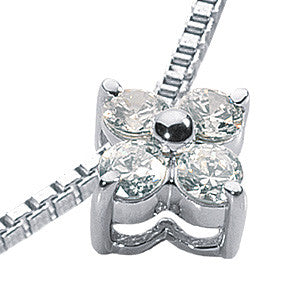 3.5mm Round Brilliant Moissanite 4-Stone Moissanite Pendant