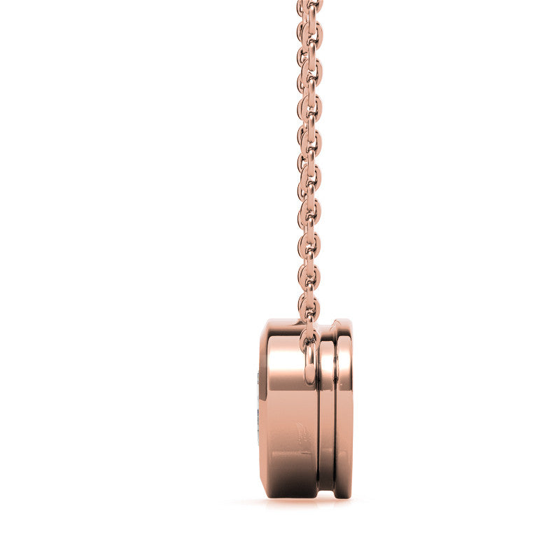 Heart Moissanite Solitaire Necklace with Chain
