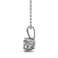 Fleur-De-Lis Princess cut Moissanite Pendant