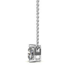 Princess cut Moissanite Solitaire Pendant