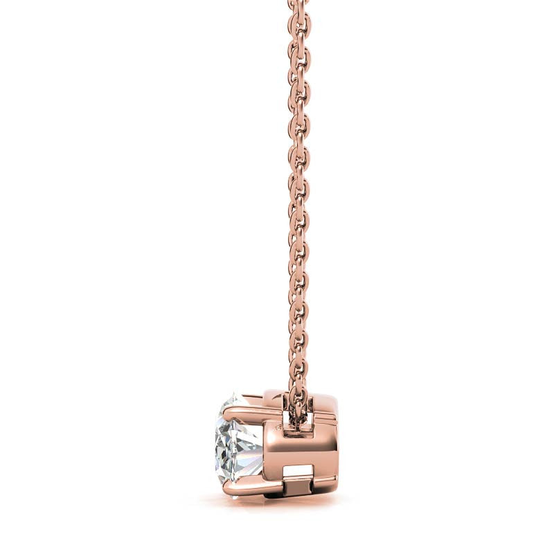 Oval Moissanite Solitaire Pendant