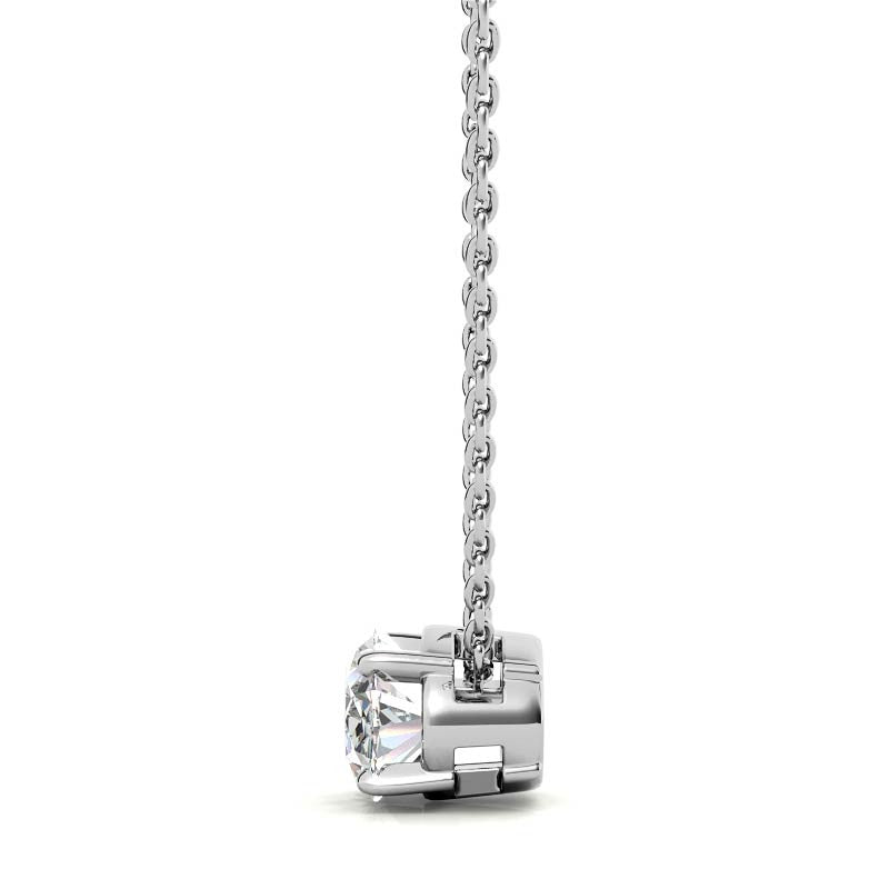 Oval Moissanite Solitaire Pendant