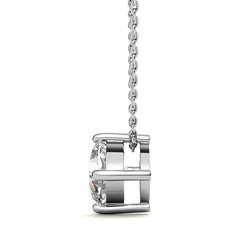 Cushion Moissanite Solitaire Pendant
