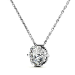 Round Brilliant Moissanite Solitaire Pendant