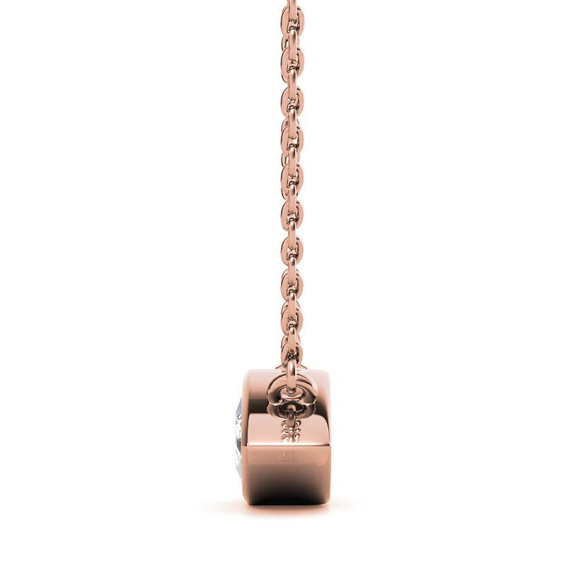 Marquise Bezel Moissanite Pendant