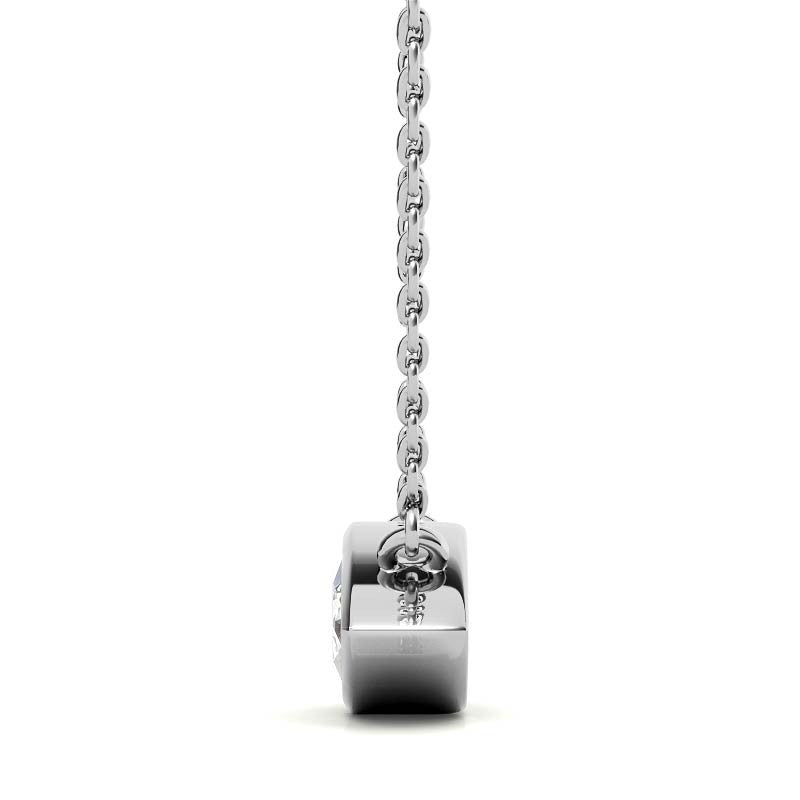 Marquise Bezel Moissanite Pendant