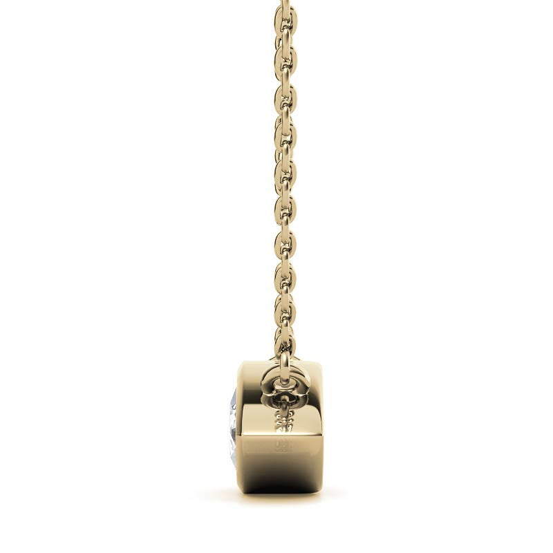 Marquise Bezel Moissanite Pendant