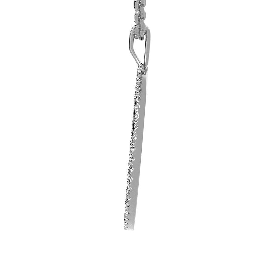 Capricorn Zodiac Diamond Medallion Pendant