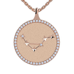 Cancer Zodiac Diamond Constellation Pendant