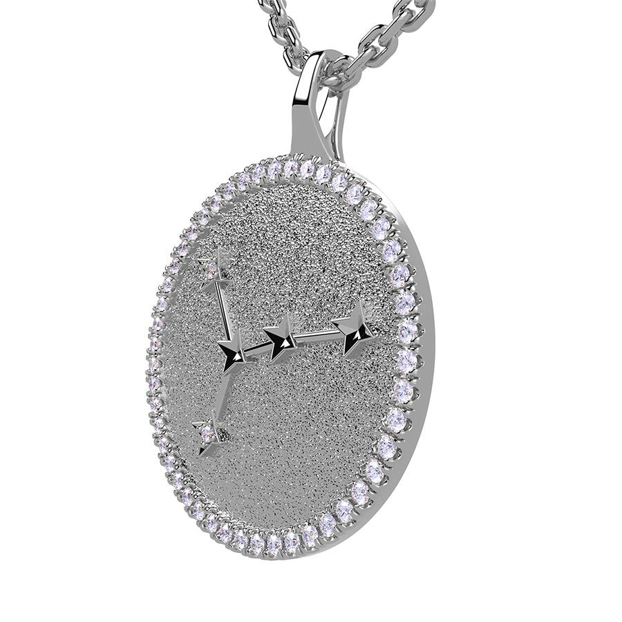 Cancer Zodiac Diamond Constellation Pendant