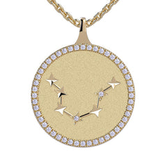 Cancer Zodiac Diamond Constellation Pendant