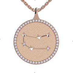 Gemini Zodiac Diamond Constellation Pendant
