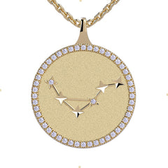 Libra Zodiac Diamond Constellation Pendant