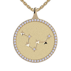 Pisces Zodiac Diamond Constellation Pendant