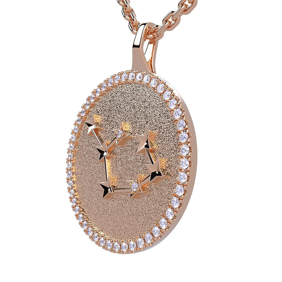 Sagittarius Zodiac Diamond Constellation Pendant