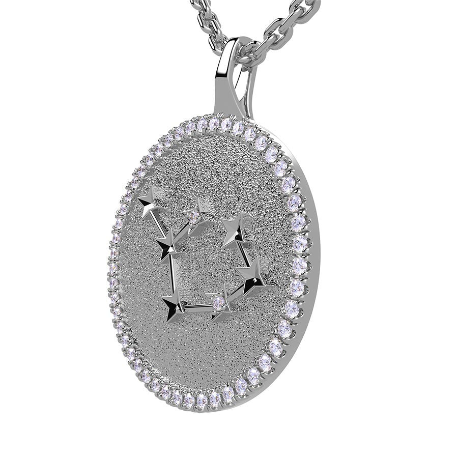 Sagittarius Zodiac Diamond Constellation Pendant