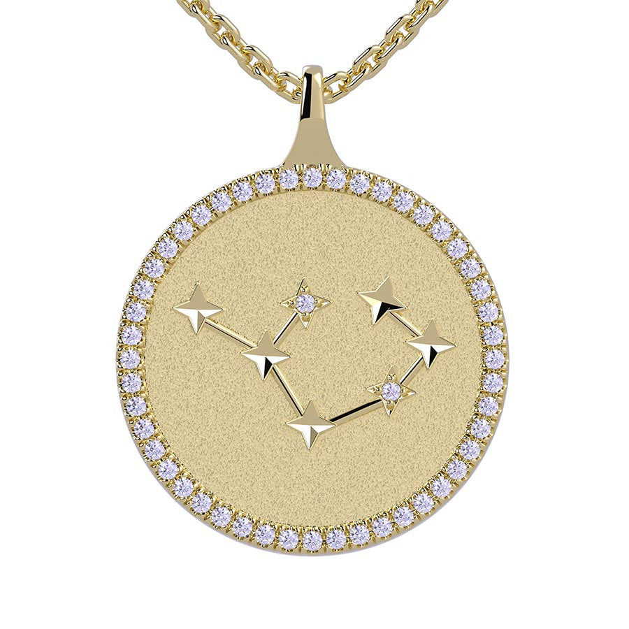 Sagittarius Zodiac Diamond Constellation Pendant