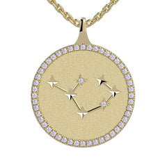 Sagittarius Zodiac Diamond Constellation Pendant