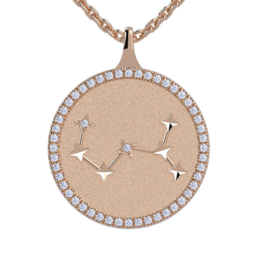 Scorpio Zodiac Diamond Constellation Pendant