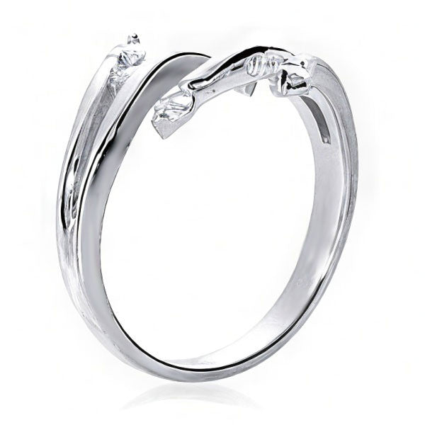 Round Brilliant Moissanite Right Hand Ring, 0.40ct