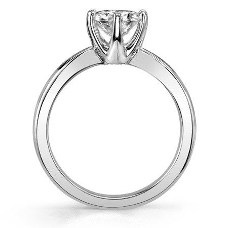 Round Brilliant Moissanite "Solstice" Solitaire Ring