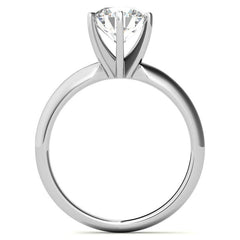 6-Prong Round Brilliant Moissanite Solitaire Ring