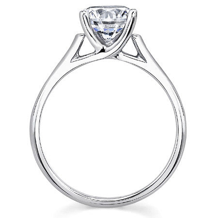 Trellis Cathedral Round Solitaire Ring