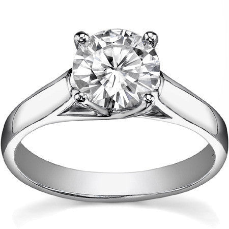 Trellis Cathedral Round Solitaire Ring