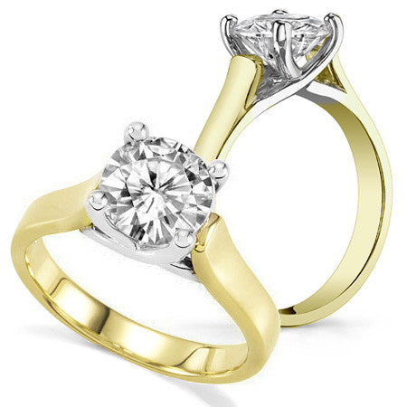 Trellis Cathedral Round Solitaire Ring