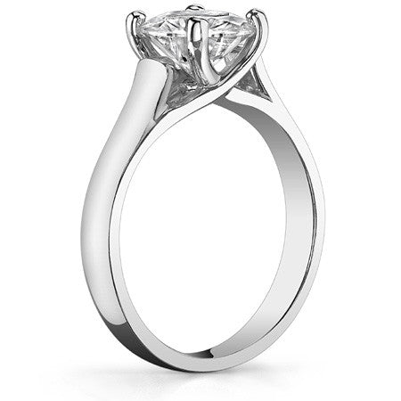 Trellis Cathedral Round Solitaire Ring