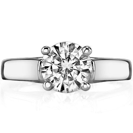 Trellis Cathedral Round Solitaire Ring