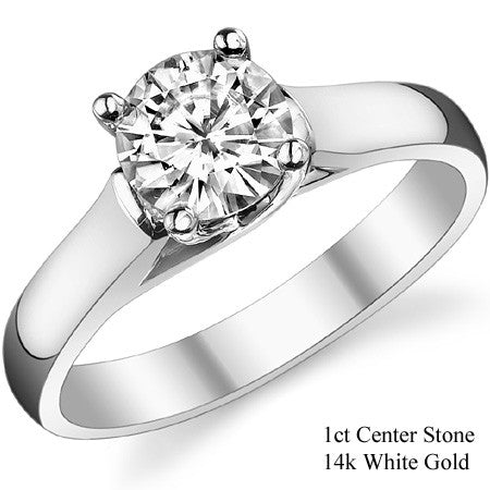 Trellis Cathedral Round Solitaire Ring