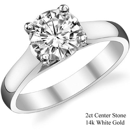 Trellis Cathedral Round Solitaire Ring