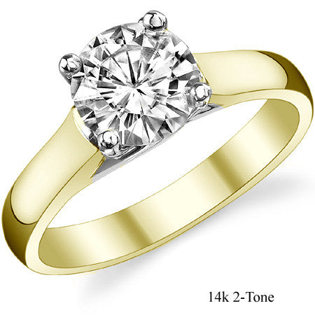 Trellis Cathedral Round Solitaire Ring