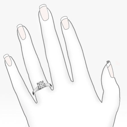 Trellis Cathedral Round Solitaire Ring
