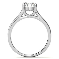 Round Moissanite Trellis Solitaire Ring