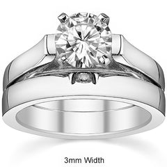 Cathedral Moissanite Solitaire Ring Setting