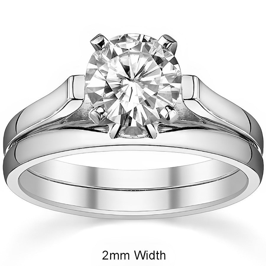 Cathedral Moissanite Solitaire Ring Setting